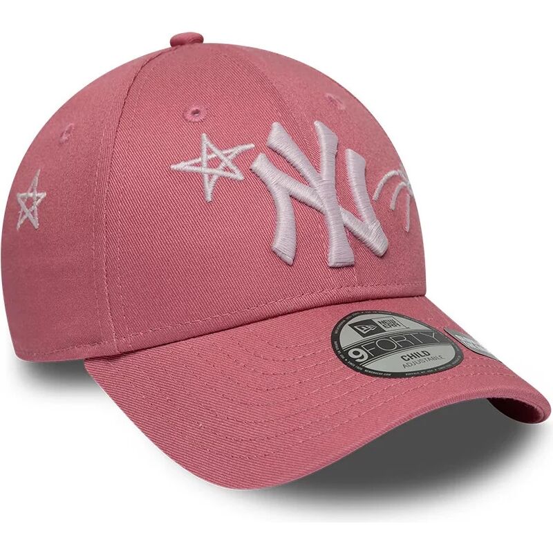 new-era-curved-brim-youth-9forty-space-new-york-yankees-mlb-pink-adjustable-cap new-era-curved-brim-youth-9forty-space-new-york-yankees-mlb-pink-adjustable-cap