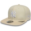 new-era-flat-brim-9fifty-cord-visor-new-york-yankees-mlb-beige-snapback-cap