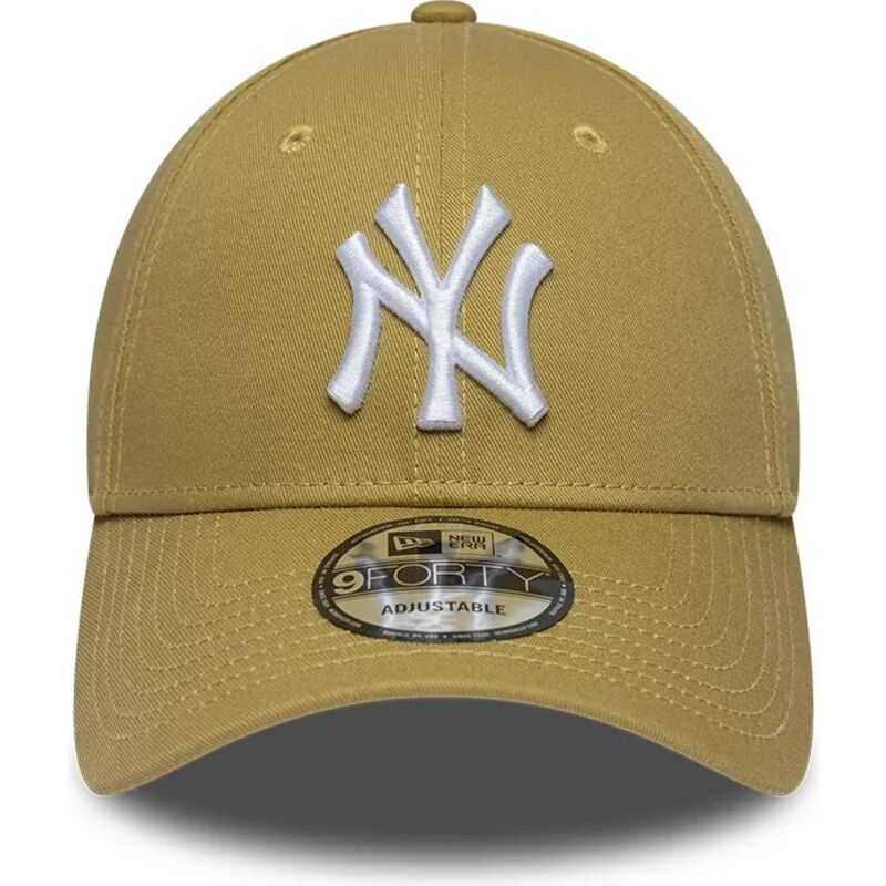 new-era-curved-brim-9forty-league-essential-new-york-yankees-mlb-khaki-adjustable-cap