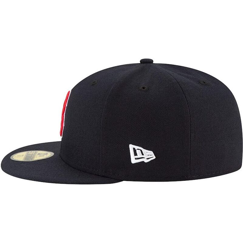 new-era-flat-brim-59fifty-ac-perf-boston-red-sox-mlb-navy-blue-fitted-cap new-era-flat-brim-59fifty-ac-perf-boston-red-sox-mlb-navy-blue-fitted-cap
