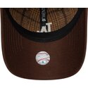 new-era-curved-brim-9twenty-mix-check-los-angeles-dodgers-mlb-brown-adjustable-cap