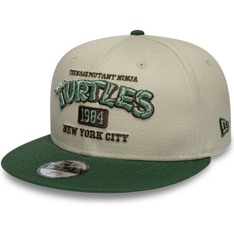 new-era-flat-brim-youth-9fifty-teenage-mutant-ninja-turtles-green-and-beige-snapback-cap new-era-flat-brim-youth-9fifty-teenage-mutant-ninja-turtles-green-and-beige-snapback-cap