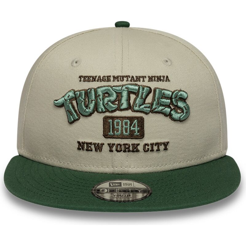 new-era-flat-brim-youth-9fifty-teenage-mutant-ninja-turtles-green-and-beige-snapback-cap new-era-flat-brim-youth-9fifty-teenage-mutant-ninja-turtles-green-and-beige-snapback-cap