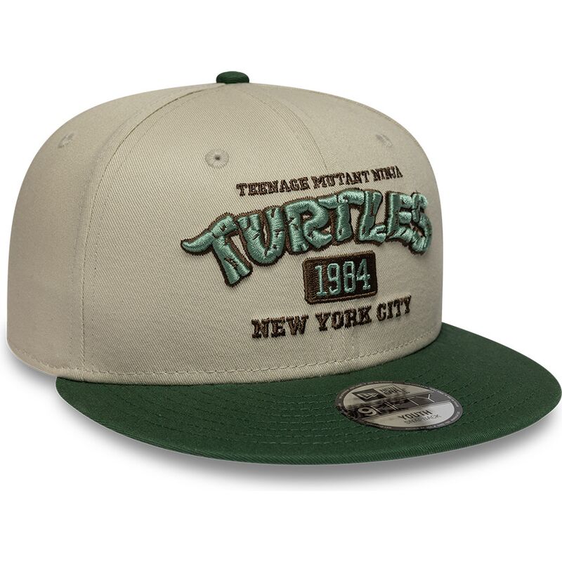 new-era-flat-brim-youth-9fifty-teenage-mutant-ninja-turtles-green-and-beige-snapback-cap new-era-flat-brim-youth-9fifty-teenage-mutant-ninja-turtles-green-and-beige-snapback-cap