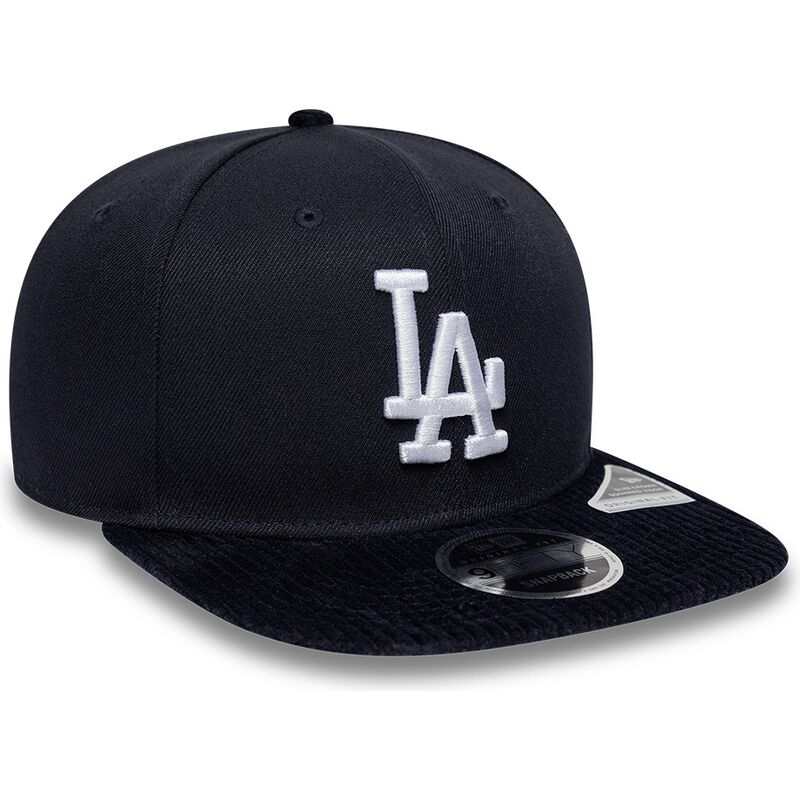 new-era-flat-brim-9fifty-cord-visor-los-angeles-dodgers-mlb-navy-blue-snapback-cap