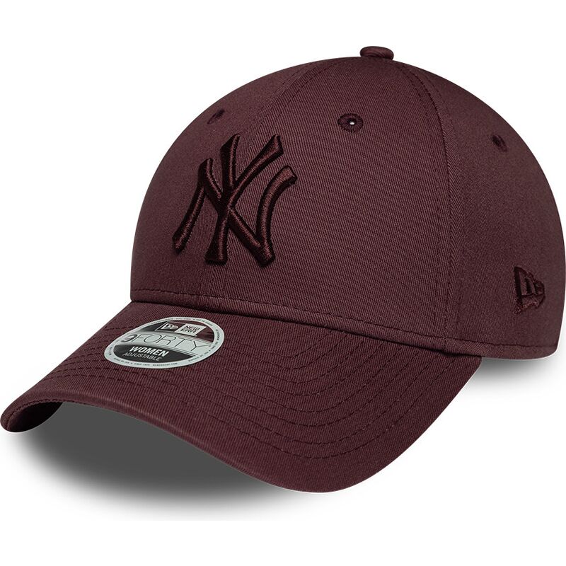 new-era-curved-brim-women-maroon-logo-9forty-league-essential-new-york-yankees-mlb-maroon-adjustable-cap new-era-curved-brim-women-maroon-logo-9forty-league-essential-new-york-yankees-mlb-maroon-adjustable-cap