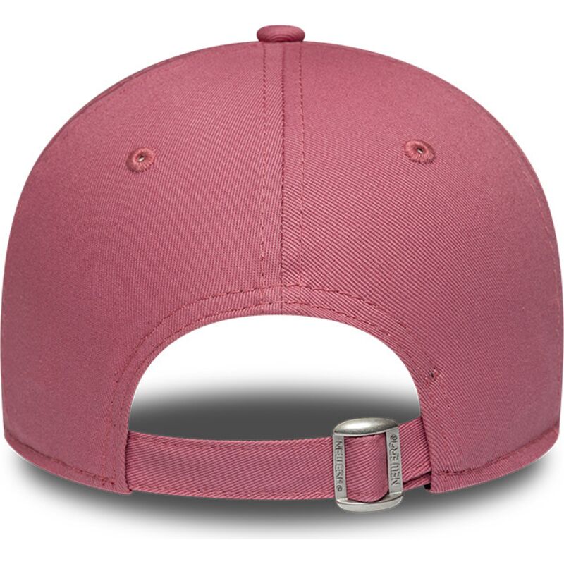 new-era-curved-brim-women-pink-logo-9forty-league-essential-cas-new-york-yankees-mlb-pink-adjustable-cap