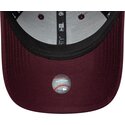 new-era-curved-brim-women-pink-logo-9forty-metallic-los-angeles-dodgers-mlb-maroon-adjustable-cap