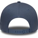new-era-curved-brim-navy-blue-logo-e-frame-league-essential-new-york-yankees-mlb-blue-snapback-cap