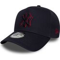 new-era-curved-brim-red-logo-e-frame-team-outline-new-york-yankees-mlb-navy-blue-snapback-cap