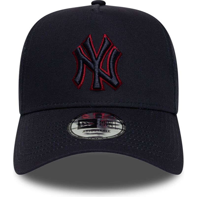 new-era-curved-brim-red-logo-e-frame-team-outline-new-york-yankees-mlb-navy-blue-snapback-cap new-era-curved-brim-red-logo-e-frame-team-outline-new-york-yankees-mlb-navy-blue-snapback-cap