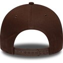 new-era-curved-brim-brown-logo-e-frame-team-outline-los-angeles-dodgers-mlb-brown-snapback-cap