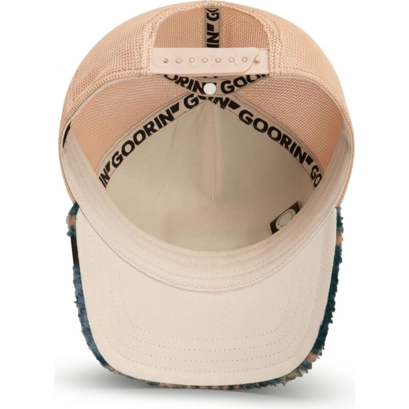 goorin-bros-stuffed-rabbit-bunny-double-stuffed-the-farm-green-and-beige-trucker-hat