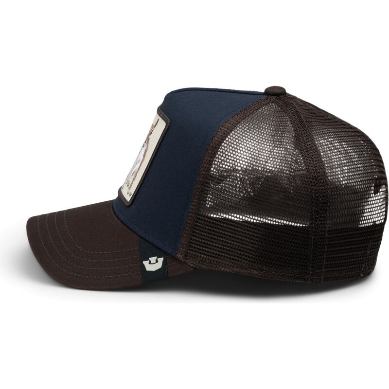 goorin-bros-over-the-line-squirrel-out-of-bounds-nuts-the-farm-brown-and-navy-blue-trucker-hat goorin-bros-over-the-line-squirrel-out-of-bounds-nuts-the-farm-brown-and-navy-blue-trucker-hat