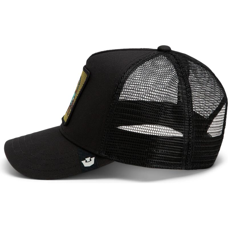 goorin-bros-deadly-scorpion-pop-art-strikes-back-the-farm-black-trucker-hat goorin-bros-deadly-scorpion-pop-art-strikes-back-the-farm-black-trucker-hat