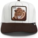 goorin-bros-curved-brim-lion-pinstripe-lion-king-playmakers-the-farm-grey-and-brown-snapback-cap