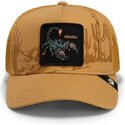 goorin-bros-scorpion-scorpion-badlands-deadly-the-farm-brown-trucker-hat