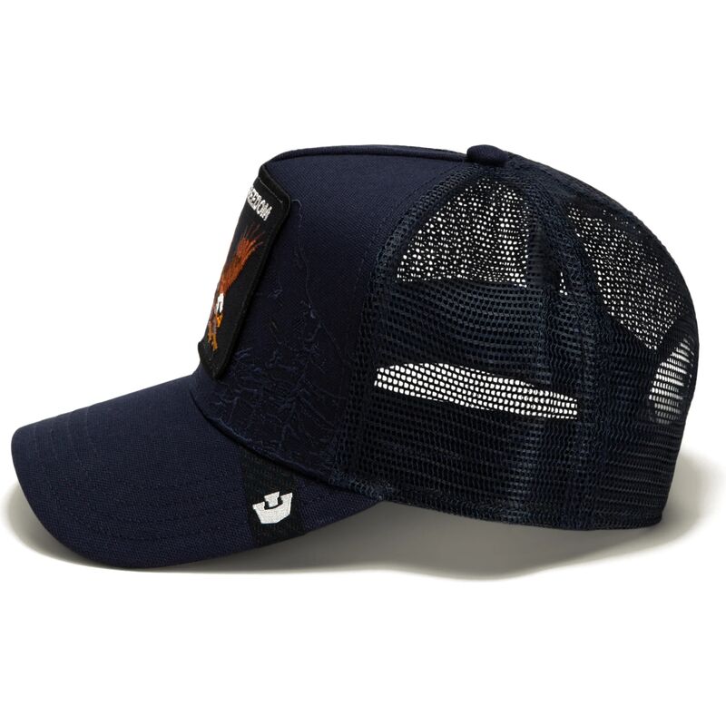 goorin-bros-eagle-eagle-badlands-freedom-the-farm-navy-blue-trucker-hat goorin-bros-eagle-eagle-badlands-freedom-the-farm-navy-blue-trucker-hat