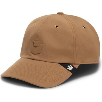 Goorin Bros. Curved Brim Wordmark Castle Marquee Papa The Farm Brown Adjustable Cap