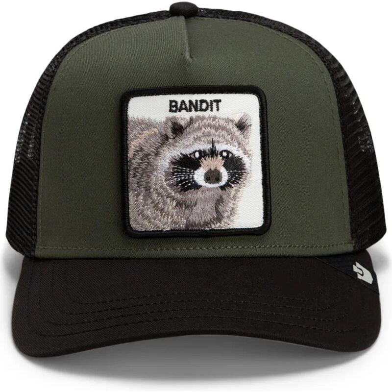 goorin-bros-raccoon-bandit-original-recipe-the-farm-green-and-black-trucker-hat goorin-bros-raccoon-bandit-original-recipe-the-farm-green-and-black-trucker-hat