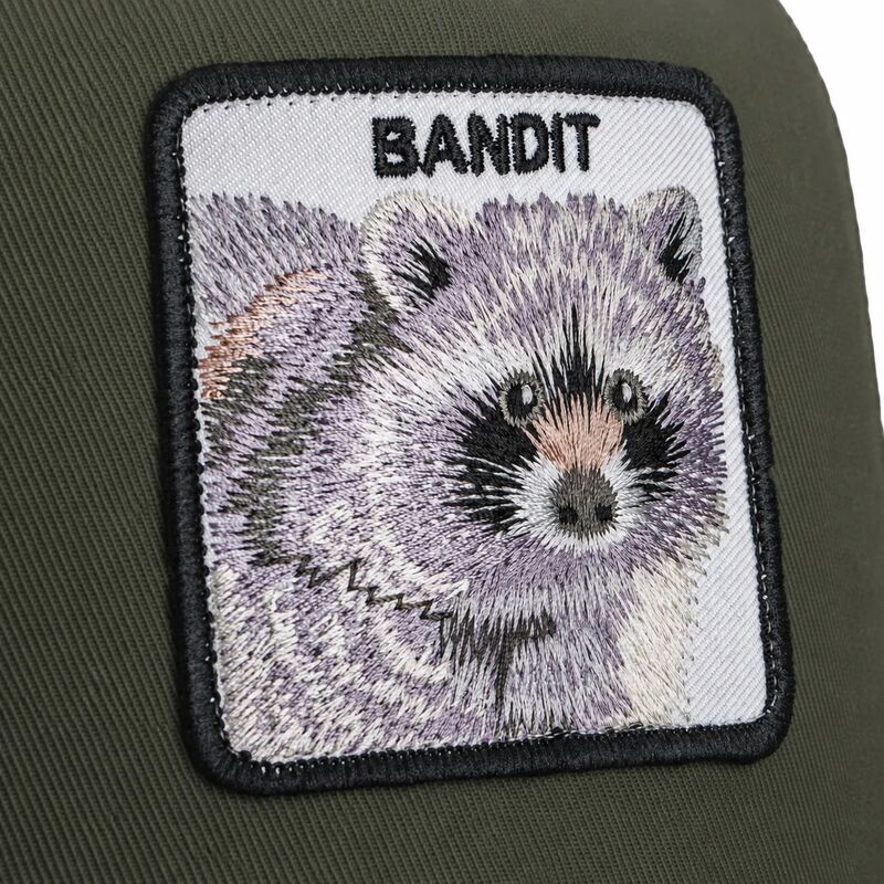goorin-bros-raccoon-bandit-original-recipe-the-farm-green-and-black-trucker-hat goorin-bros-raccoon-bandit-original-recipe-the-farm-green-and-black-trucker-hat