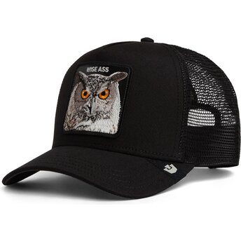 Goorin Bros. Owl Wise Ass Original Recipe The Farm Black Trucker Hat
