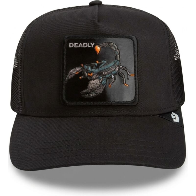 goorin-bros-deadly-scorpion-original-recipe-the-farm-black-trucker-hat goorin-bros-deadly-scorpion-original-recipe-the-farm-black-trucker-hat