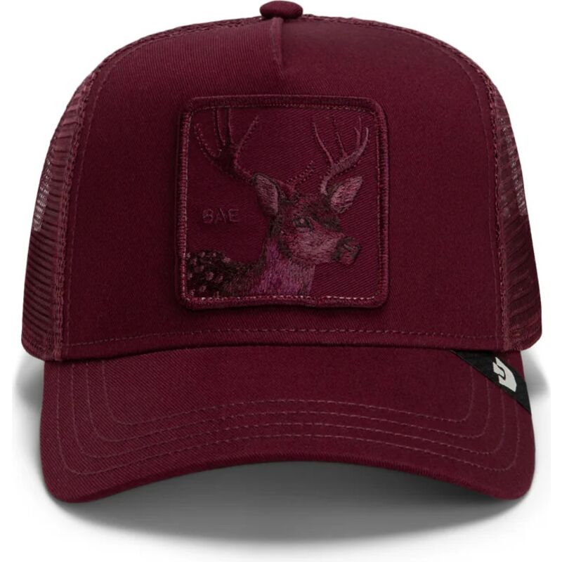 goorin-bros-deer-tonal-bae-full-intent-the-farm-maroon-trucker-hat goorin-bros-deer-tonal-bae-full-intent-the-farm-maroon-trucker-hat