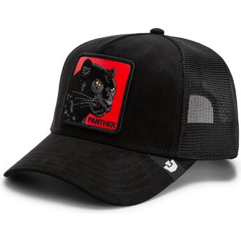 Goorin Bros. Panther Pantera Nera Rossa Microsuede The Farm Black and Red Trucker Hat