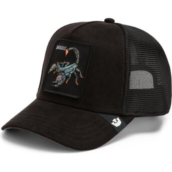Goorin Bros. Suede Scorpion Microsuede The Farm Black Trucker Hat