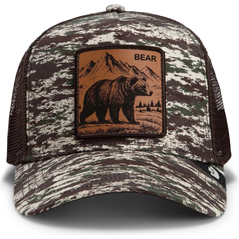 goorin-bros-engraved-bear-camo-glitch-the-farm-camouflage-and-brown-trucker-hat goorin-bros-engraved-bear-camo-glitch-the-farm-camouflage-and-brown-trucker-hat