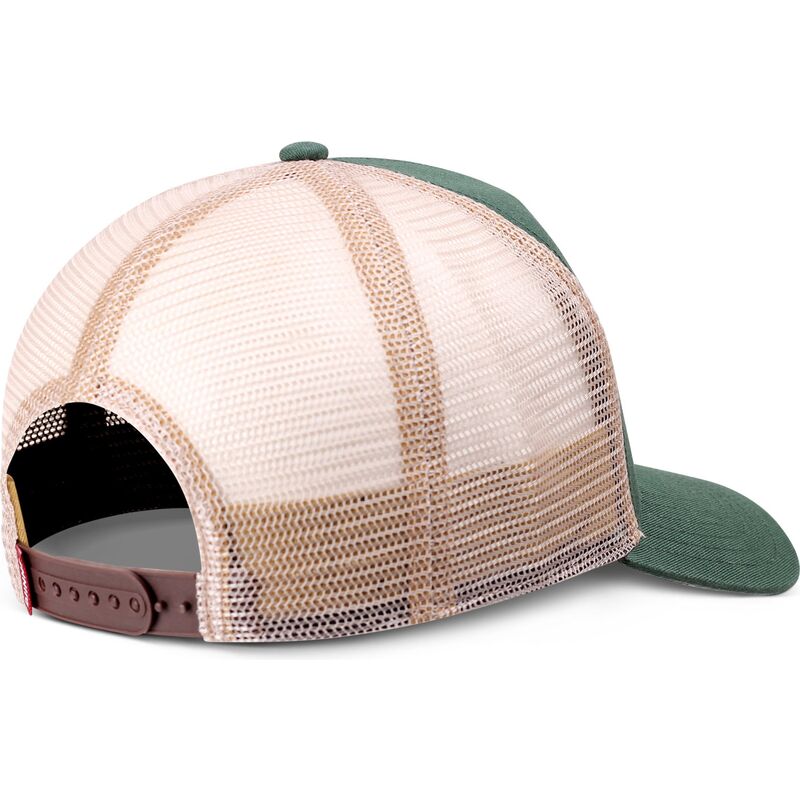 djinns-hft-do-nothing-club-weird-vibes-frog-green-and-beige-trucker-hat