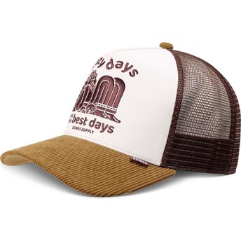 Djinns HFT Lazy Days Brown and White Trucker Hat