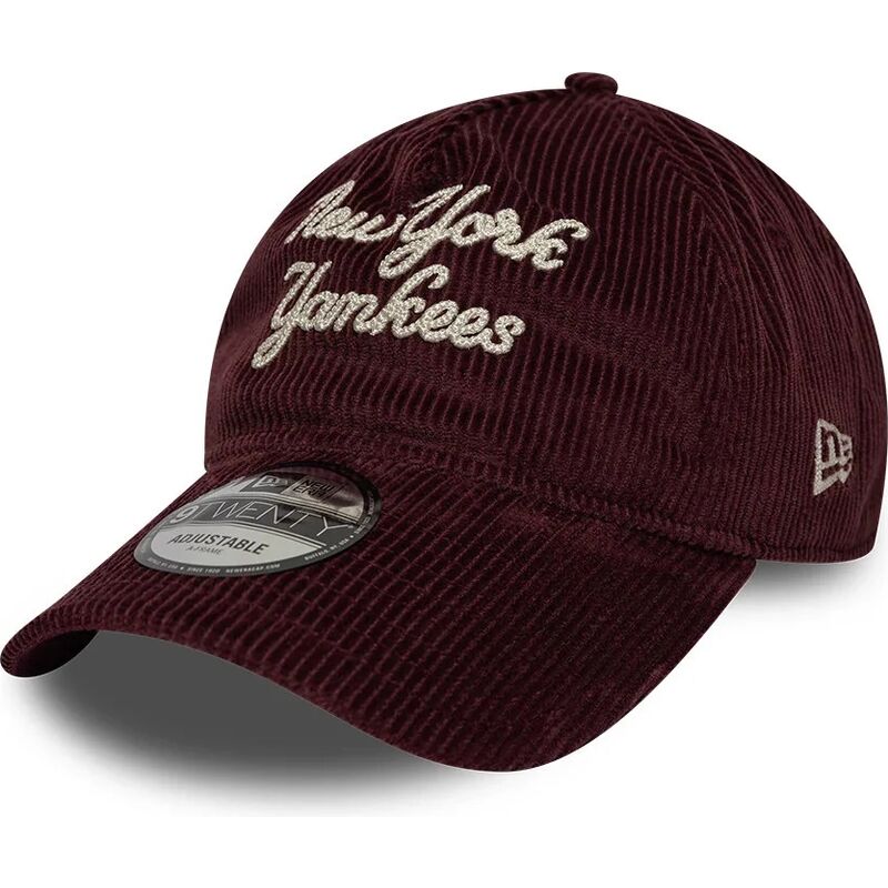 new-era-curved-brim-9twenty-a-frame-cord-script-new-york-yankees-mlb-maroon-adjustable-cap new-era-curved-brim-9twenty-a-frame-cord-script-new-york-yankees-mlb-maroon-adjustable-cap