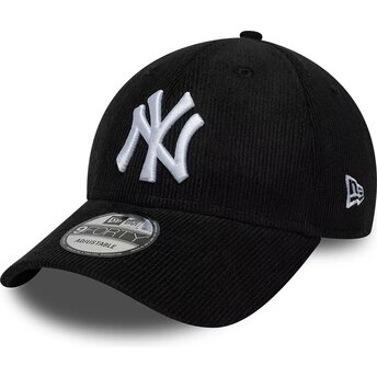 New Era Curved Brim 9FORTY Entry Cord New York Yankees MLB Black Snapback Cap