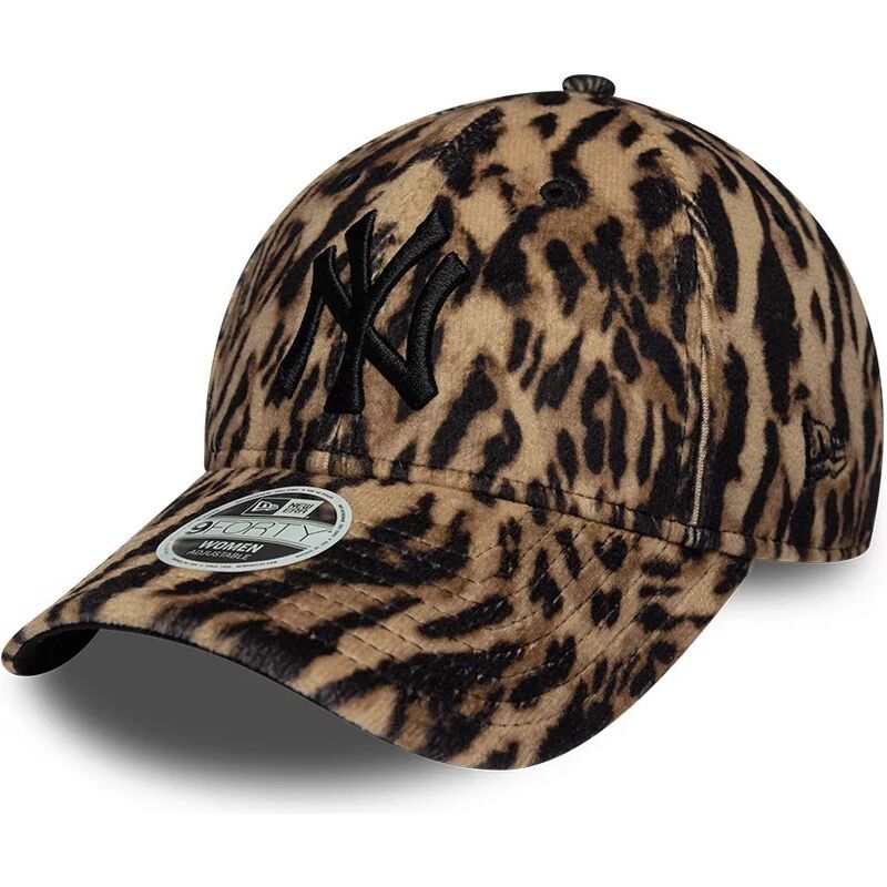 new-era-curved-brim-women-9forty-ocelot-print-new-york-yankees-mlb-leopard-adjustable-cap