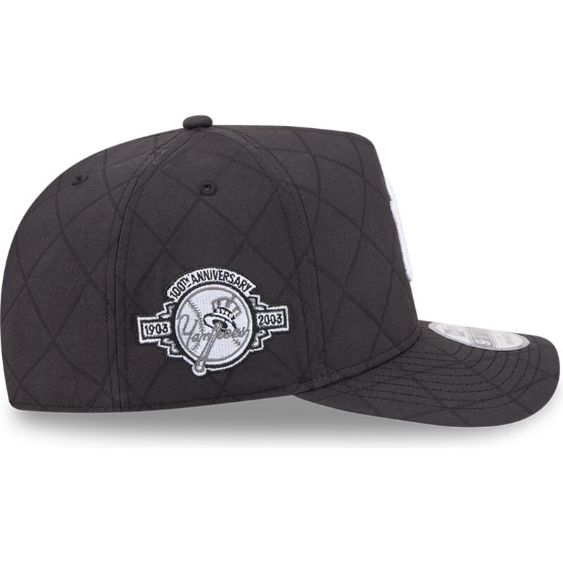 new-era-curved-brim-9fifty-a-frame-precurved-checkered-new-york-yankees-mlb-black-snapback-cap new-era-curved-brim-9fifty-a-frame-precurved-checkered-new-york-yankees-mlb-black-snapback-cap