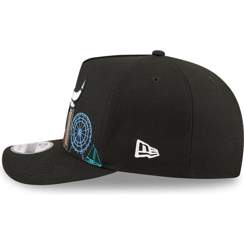 new-era-curved-brim-9fifty-a-frame-precurved-skyline-chicago-bulls-nba-black-snapback-cap