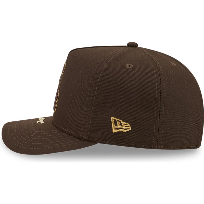 new-era-curved-brim-9fifty-a-frame-precurved-visor-pin-chicago-white-sox-mlb-brown-snapback-cap