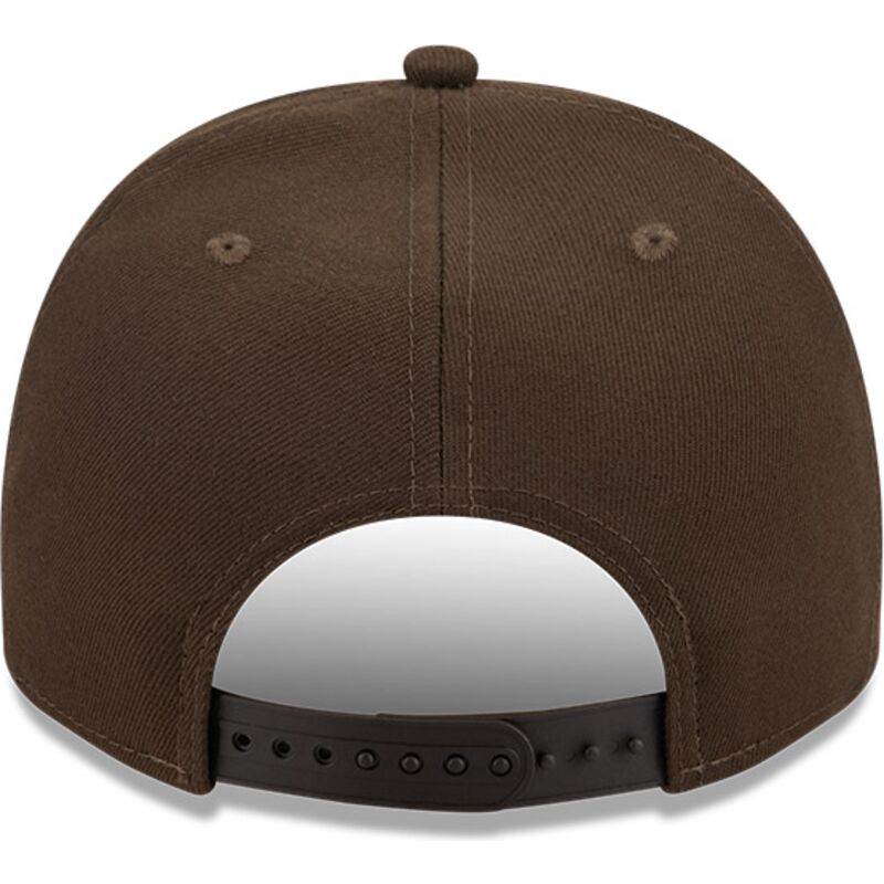 new-era-curved-brim-9fifty-a-frame-precurved-visor-pin-new-york-yankees-mlb-brown-snapback-cap