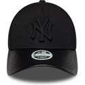 new-era-curved-brim-women-black-logo-9forty-m-crown-a-frame-fabric-mix-new-york-yankees-mlb-black-adjustable-cap
