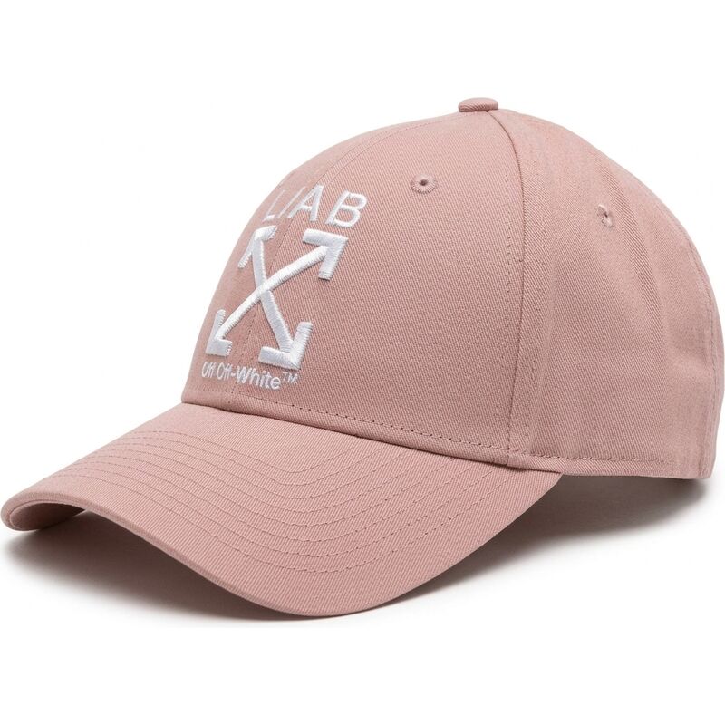 l-ab-c-o-off-white-curved-brim-clamp-arrows-twill-pink-adjustable-cap