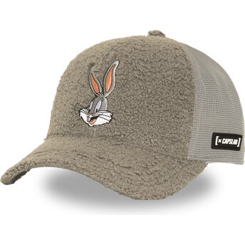 Capslab Bugs Bunny LOO14 BUN Looney Tunes Grey Trucker Hat
