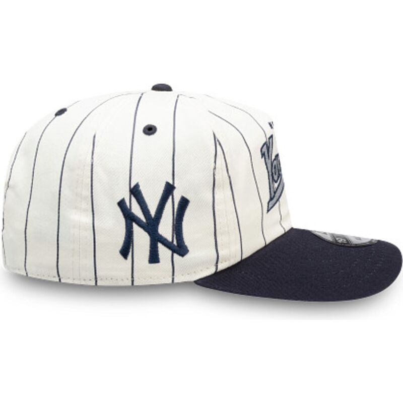 new-era-curved-brim-19twenty-pinstripe-new-york-yankees-mlb-navy-blue-and-white-snapback-cap new-era-curved-brim-19twenty-pinstripe-new-york-yankees-mlb-navy-blue-and-white-snapback-cap