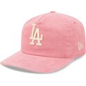 new-era-curved-brim-19twenty-precurved-corduroy-pastel-los-angeles-dodgers-mlb-pink-adjustable-cap