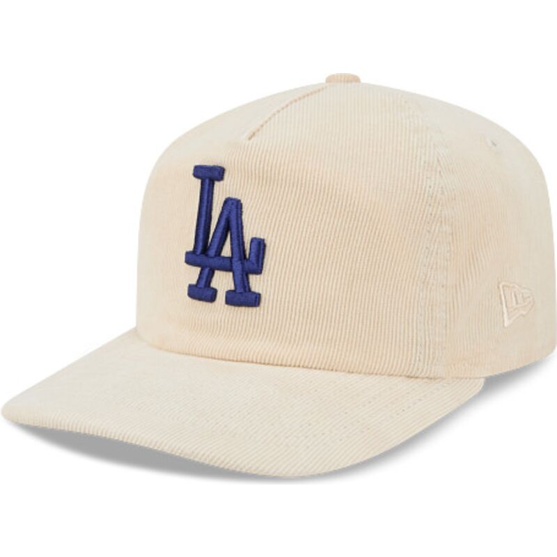 new-era-curved-brim-blue-logo-19twenty-precurved-corduroy-pastel-los-angeles-dodgers-mlb-beige-adjustable-cap