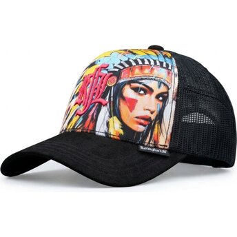 Rock’nFreeLife Nº235 Apache Black Trucker Hat