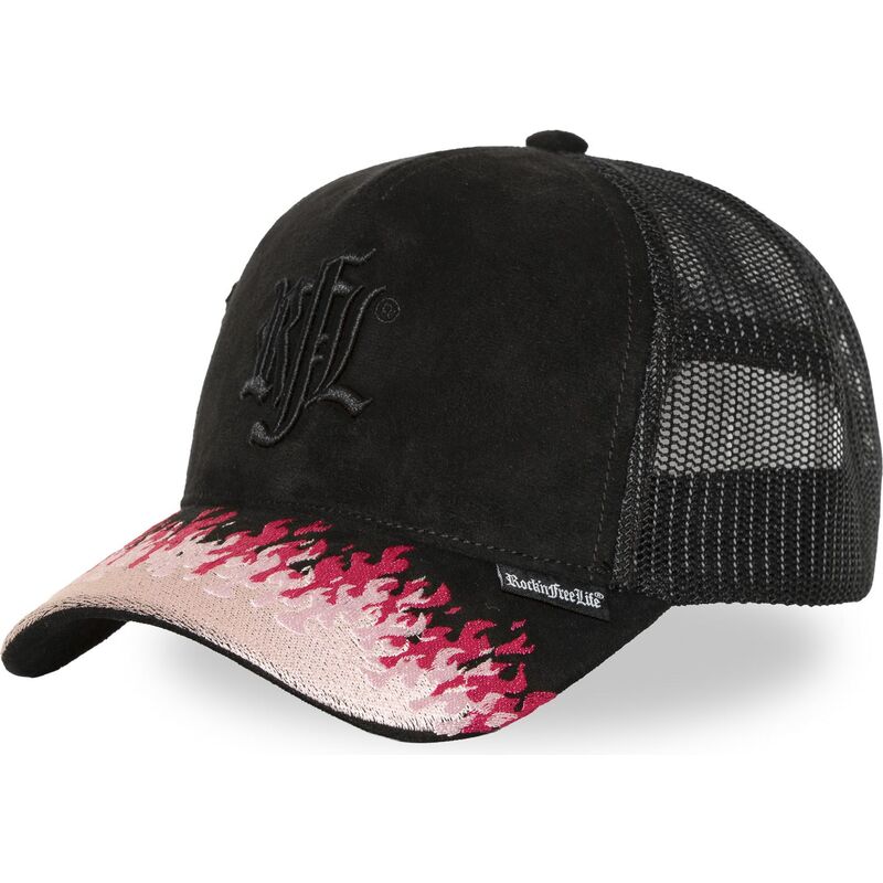 rocknfreelife-n285-pla-black-and-pink-trucker-hat