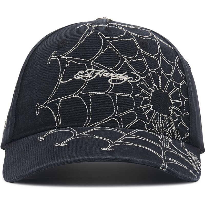 ed-hardy-curved-brim-spiderweb-black-and-white-adjustable-cap