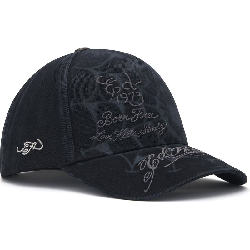 ed-hardy-curved-brim-spiderweb-black-snapback-cap